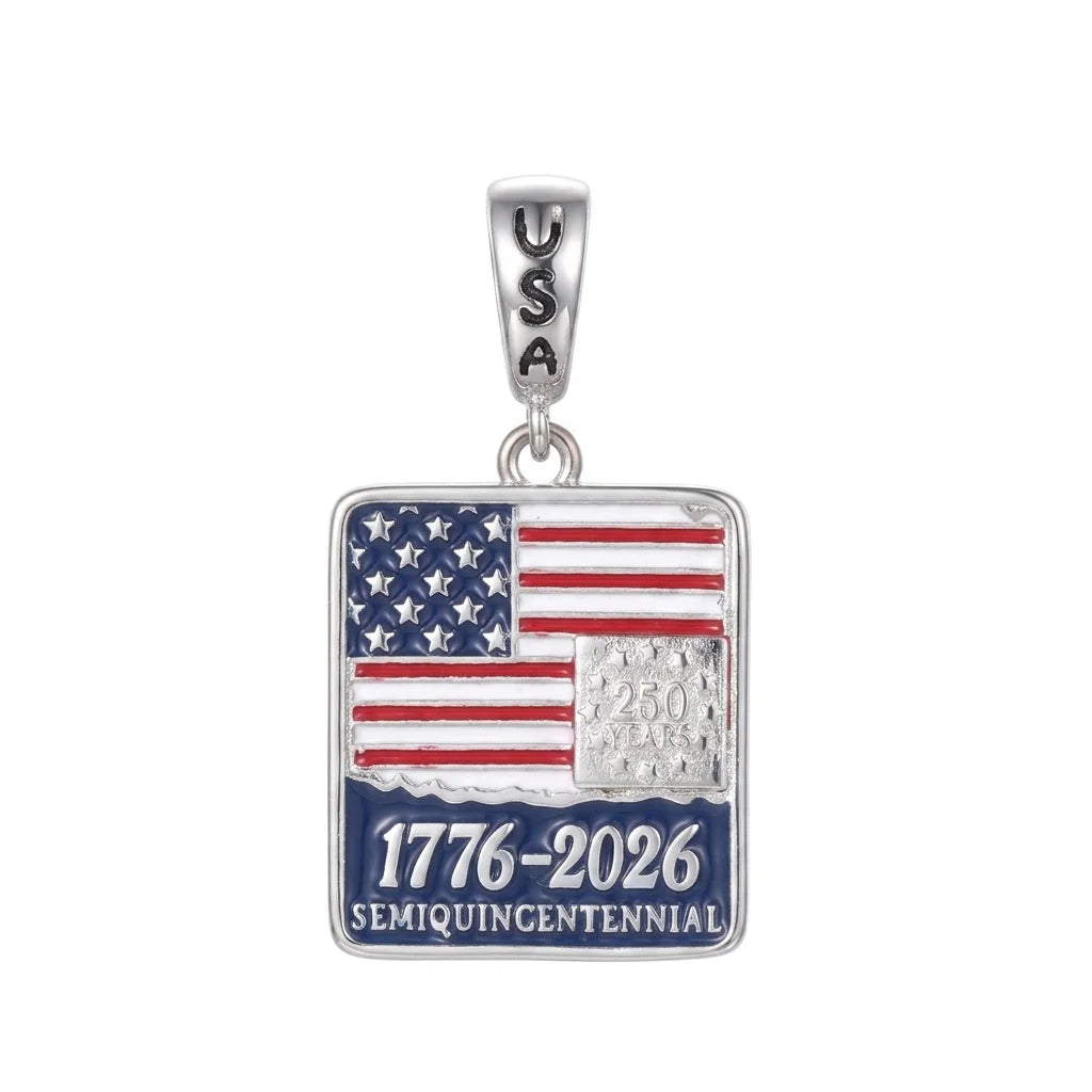 Sterling Silver USA 250th Anniversary Pendants