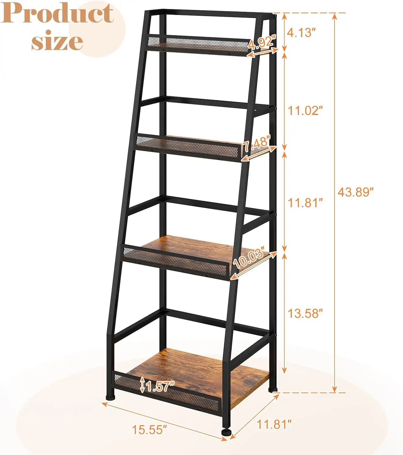 4‑Tier Trapezoid Liquor Stand – Tiered Bottle Display Shelf for Home Bar