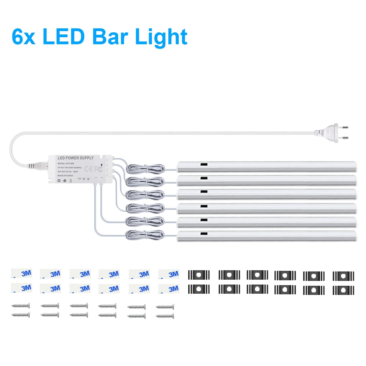 LED Under Cabinet Motion Sensor Aluminum Bar Light