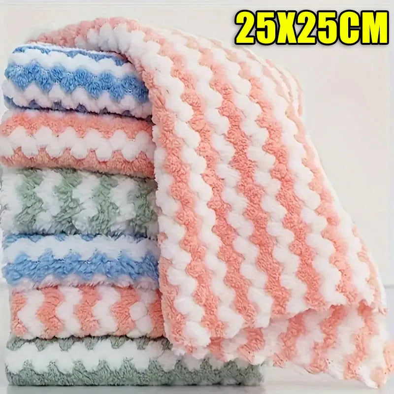 Super Absorbent Dishcloths – 10/40PCS Coral Fleece Cleaning Cloth Set