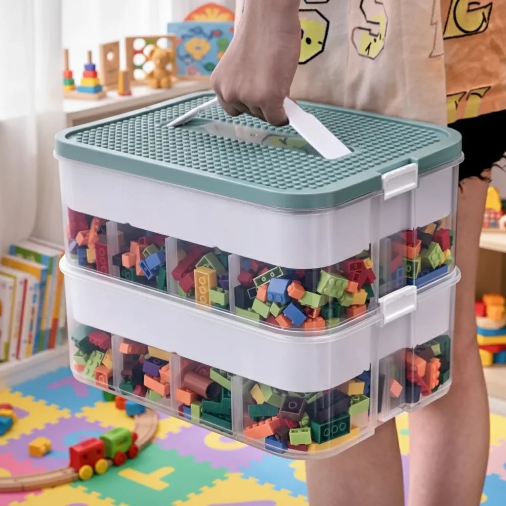 Building Block Storage Box, Adjustable, Container, Small Storage Container, Jewelry Organizer Box