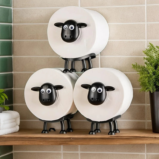 3D Sheep-Shaped Toilet Paper Holder
