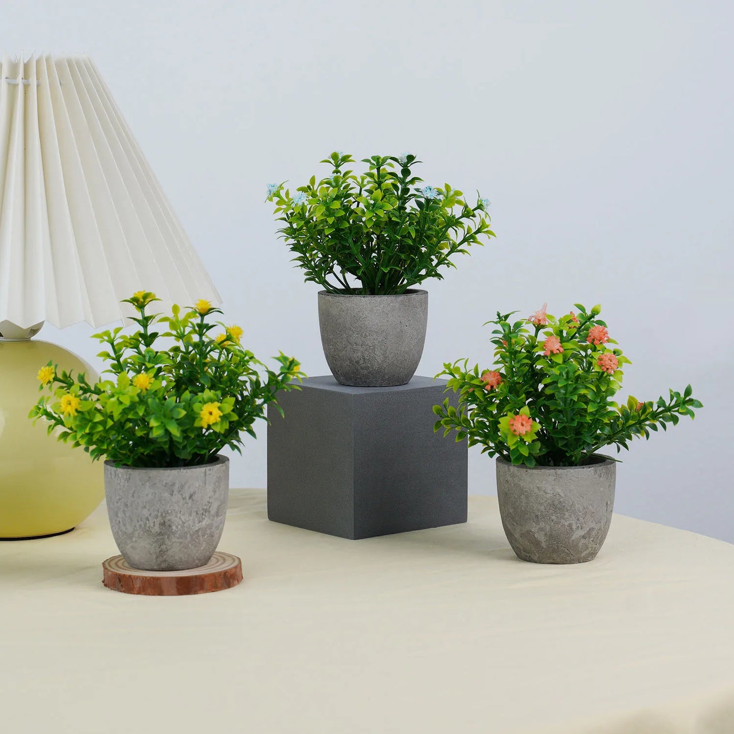 Maintenance-Free Mini Faux Plants for Home & Office