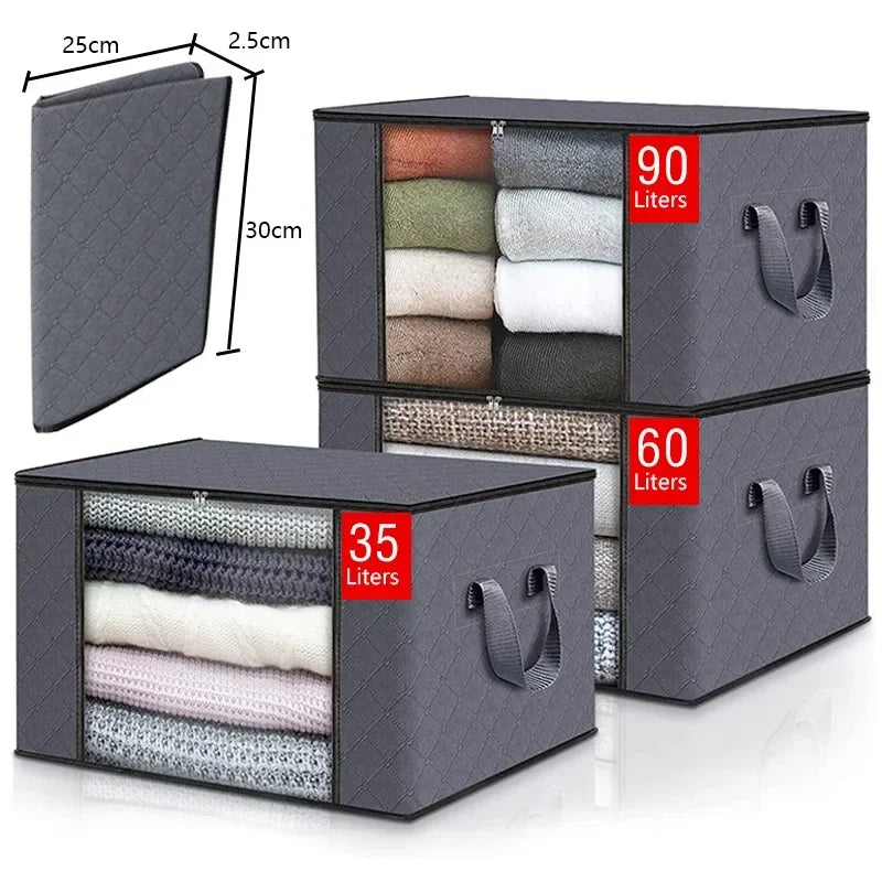 Storage Bag Foldable Large Capacity for Clothes, Blanket