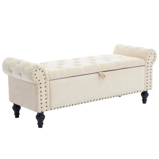 51" Storage Ottoman Bench