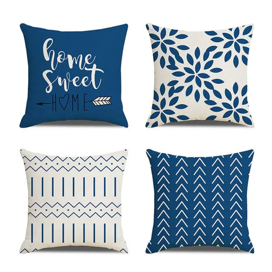 4‑Pack Throw Pillow Covers – 18×18" Solid Decorative Cushion Cases (Multiple Colors)