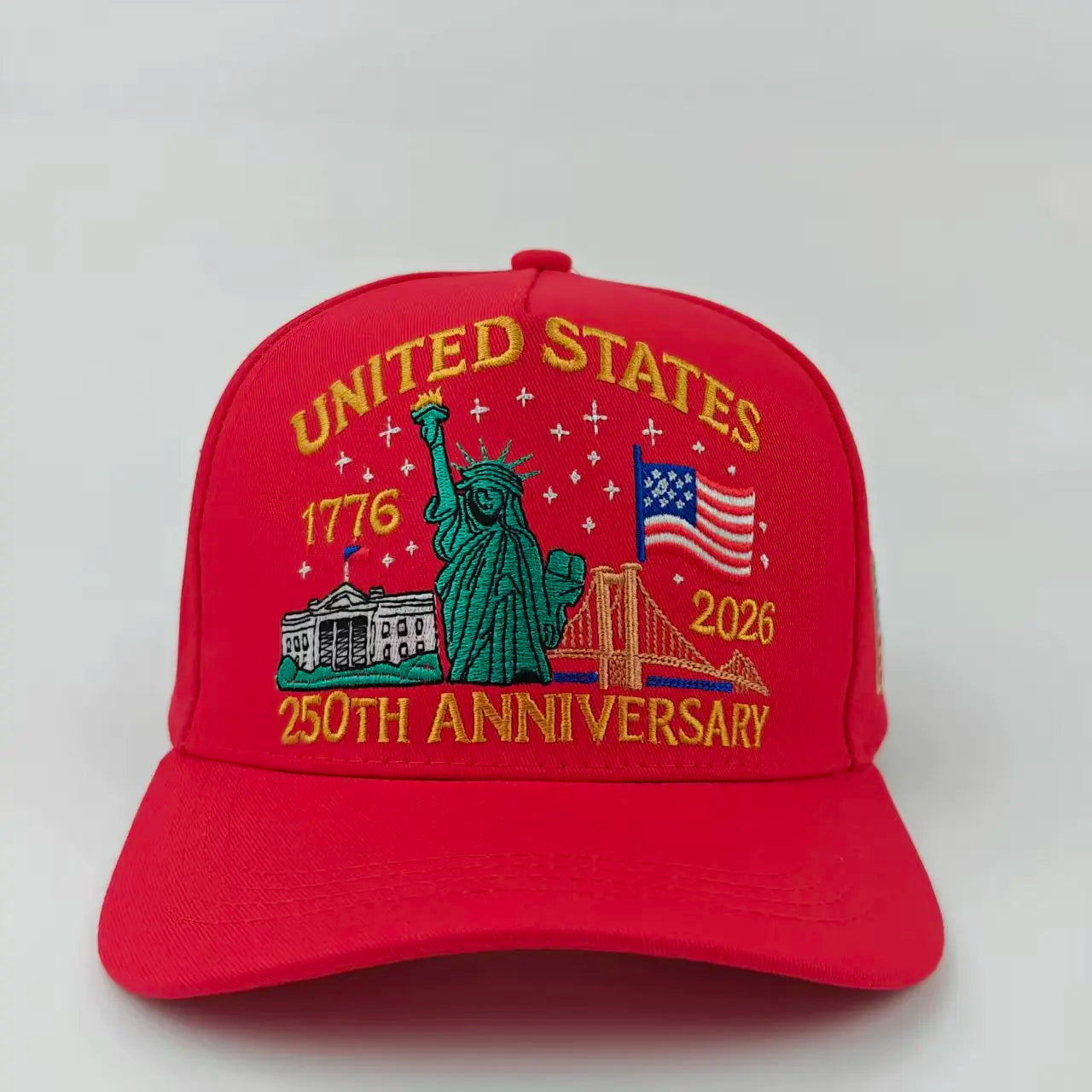 US 250th Anniversary Cap Adjustable Retro Washed Patriotic Baseball Cap US 250th Anniversary Tribute Hat for Men and Women