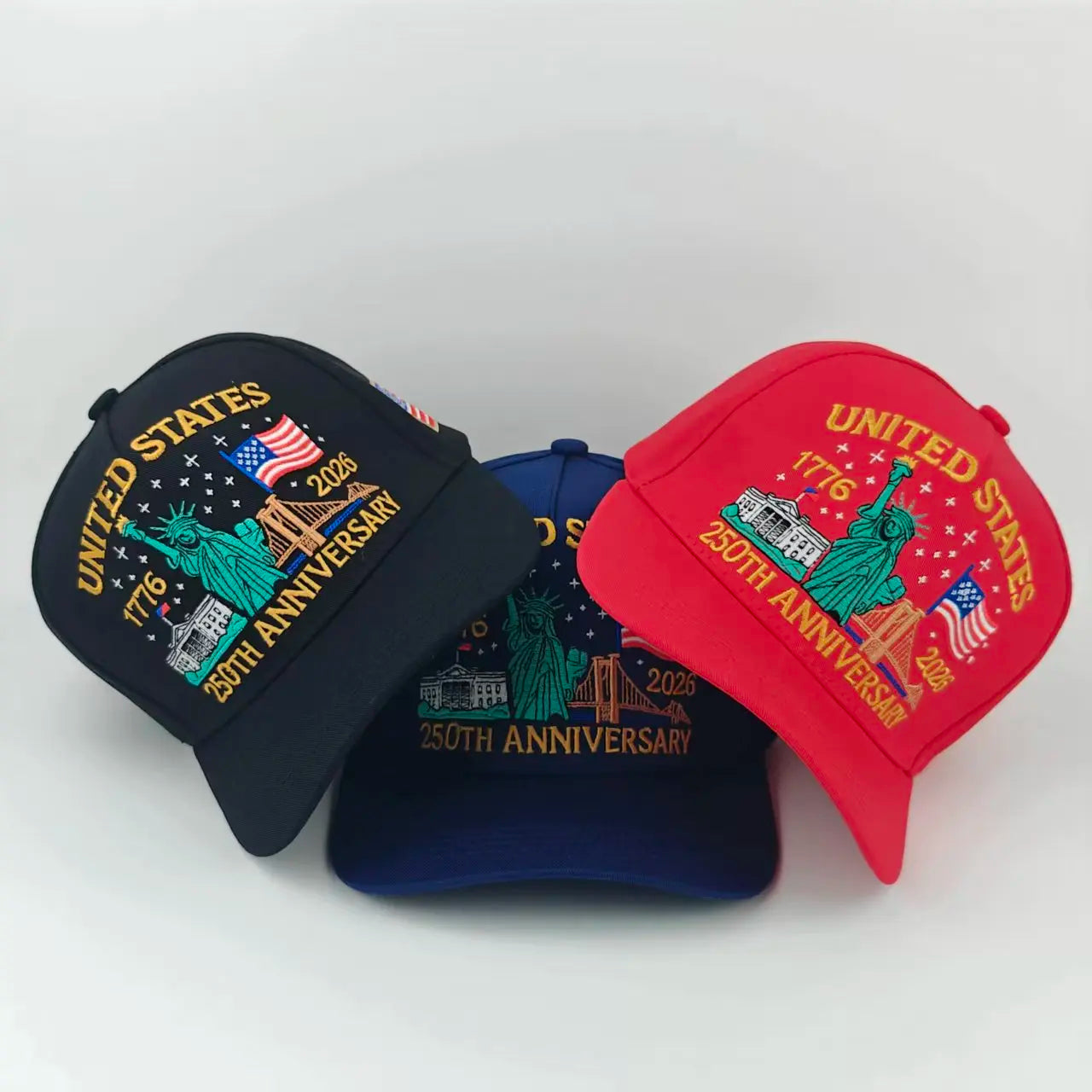 US 250th Anniversary Cap Adjustable Retro Washed Patriotic Baseball Cap US 250th Anniversary Tribute Hat for Men and Women