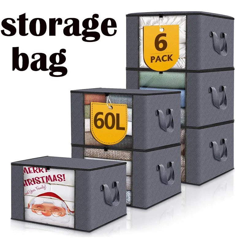 Foldable Storage Bag Large Capacity, Clothes, Blankets