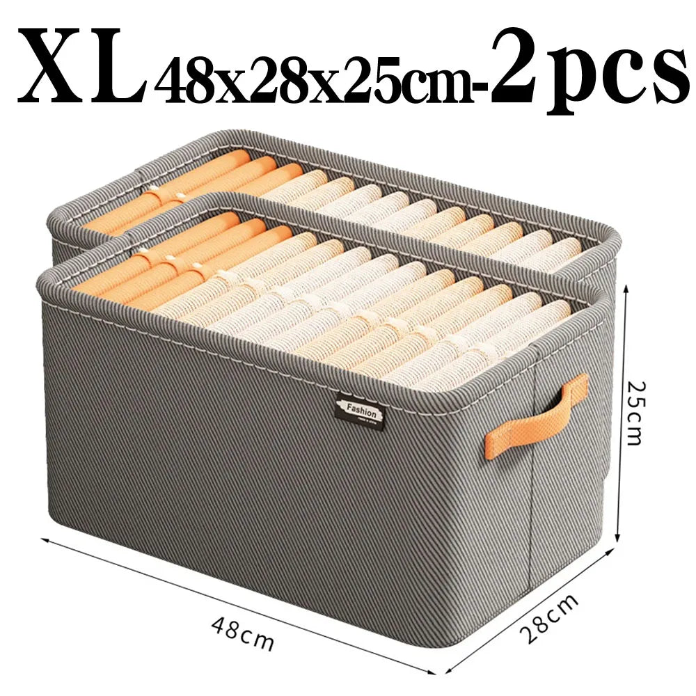Heavy-Duty Foldable Storage Bins with Handles