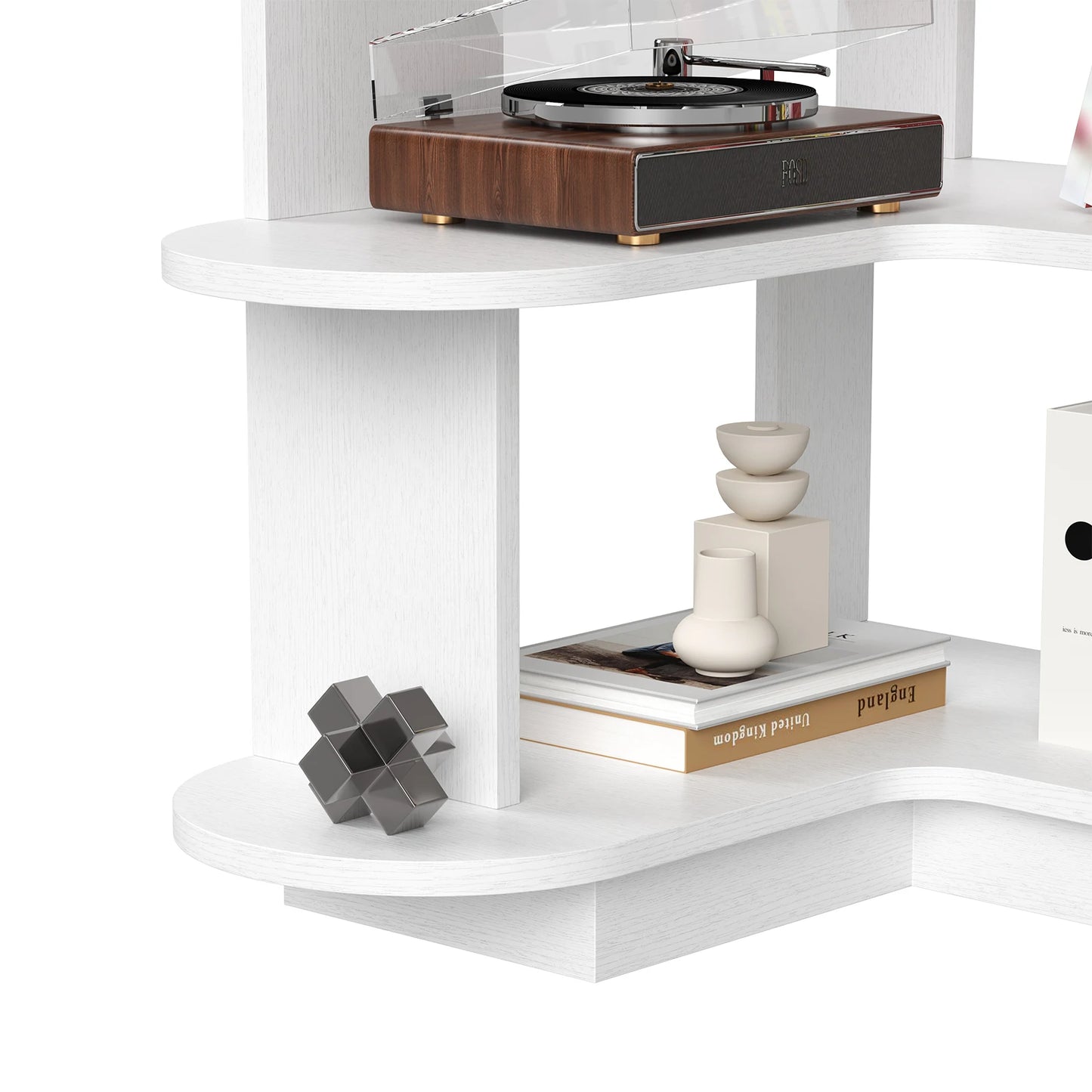5-Tier L-Shaped Corner Bookshelf | Freestanding Storage & Display Rack