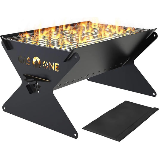 15" Foldable Charcoal Grill – Portable Outdoor BBQ for Camping, Backyard & Patio