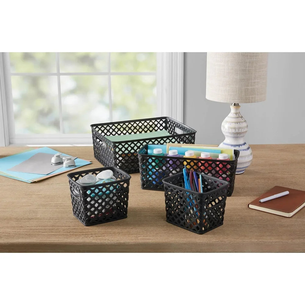 Versatile 4-Piece Home & Pantry Basket Set