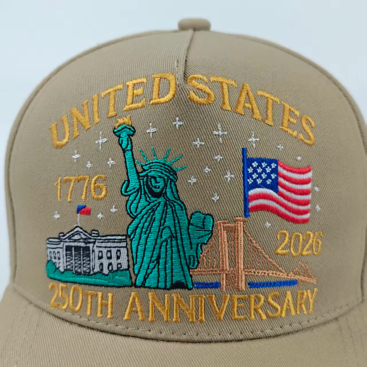 US 250th Anniversary Cap Adjustable Retro Washed Patriotic Baseball Cap US 250th Anniversary Tribute Hat for Men and Women
