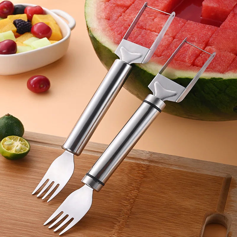 Stainless Steel Watermelon Cutter – Multi‑Function Fruit Slicer, Digger & Salad Tool for Easy Prep
