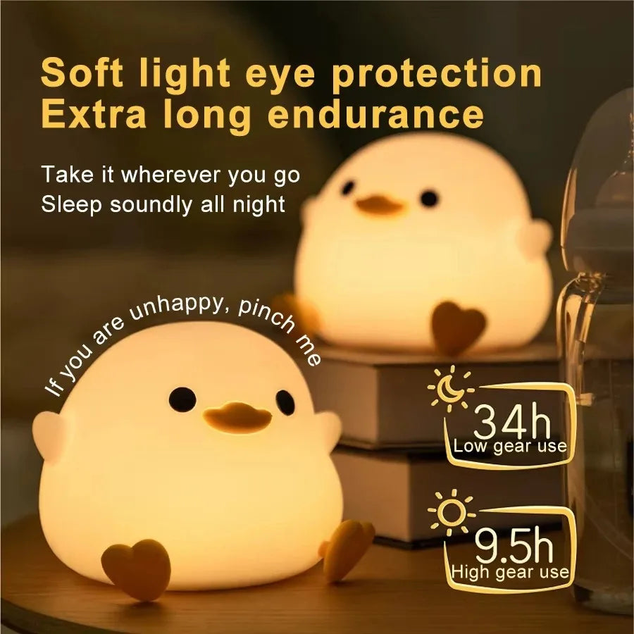 Rechargeable Animal Night Light, LED Touch Sensor with Timer USB