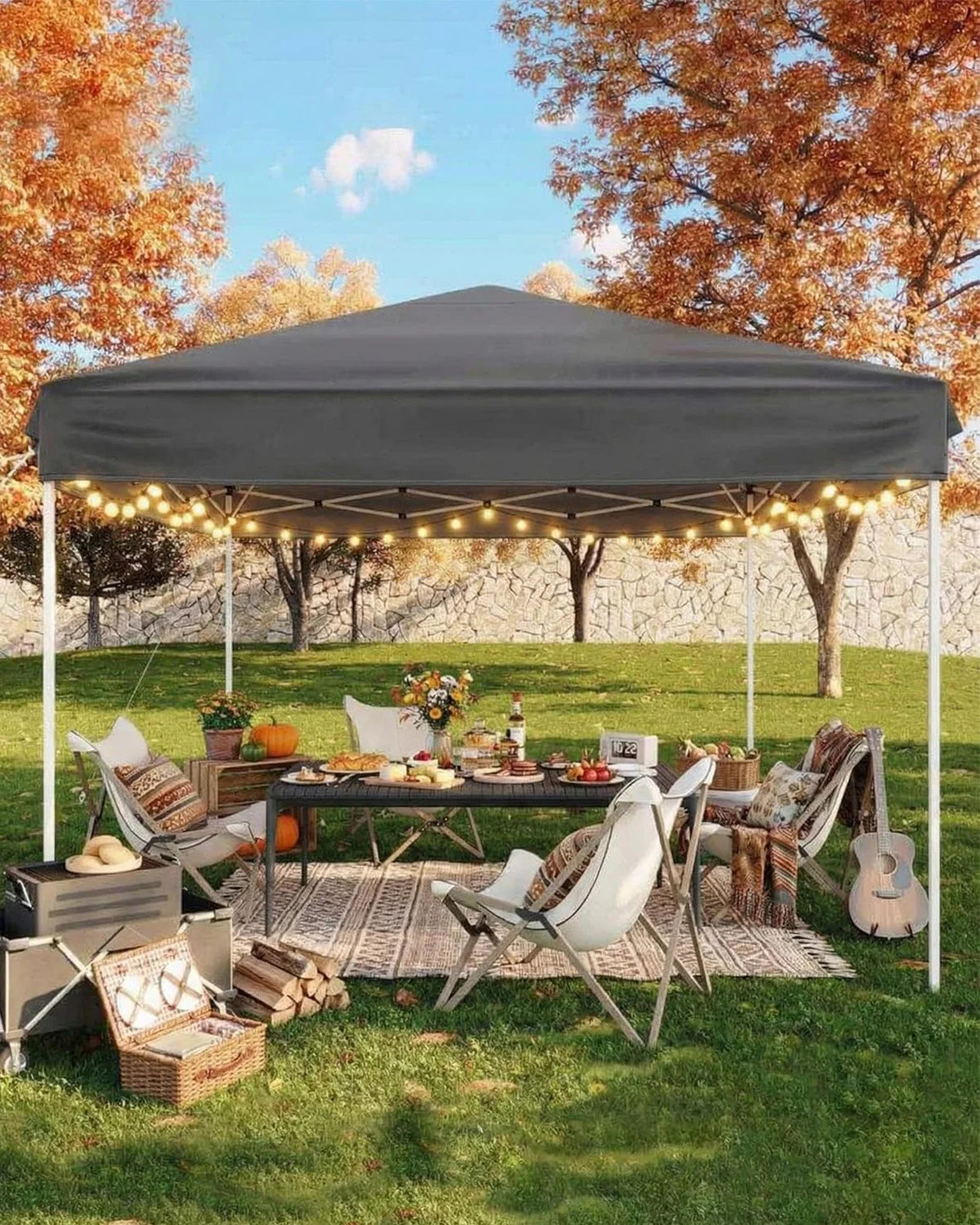 10×10 FT Pop‑Up Canopy Tent – Instant Outdoor Shelter with UV Protection, Waterproof Sunshade & Sandbags