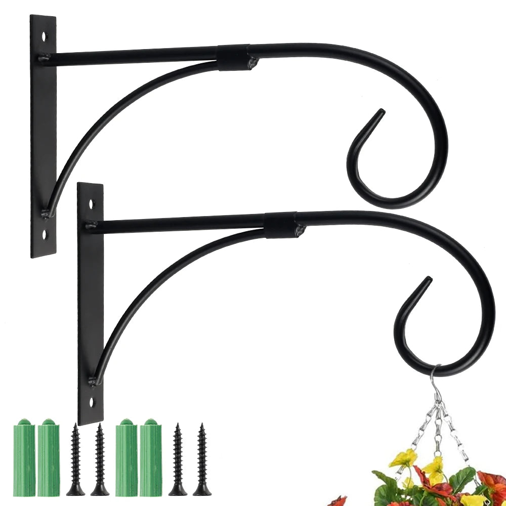Flower Hanging Metal Hook with Bracket