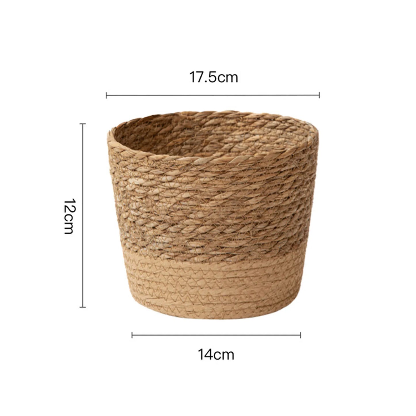 Boho Woven Plant Basket | Natural Wicker Indoor Pot Cover