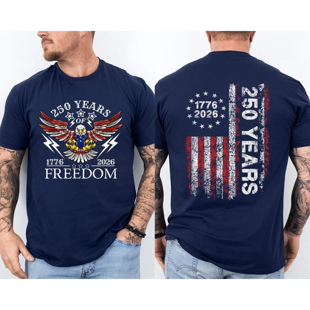 America 250th Years Anniversary Unisex  T Shirt - 2 Sided