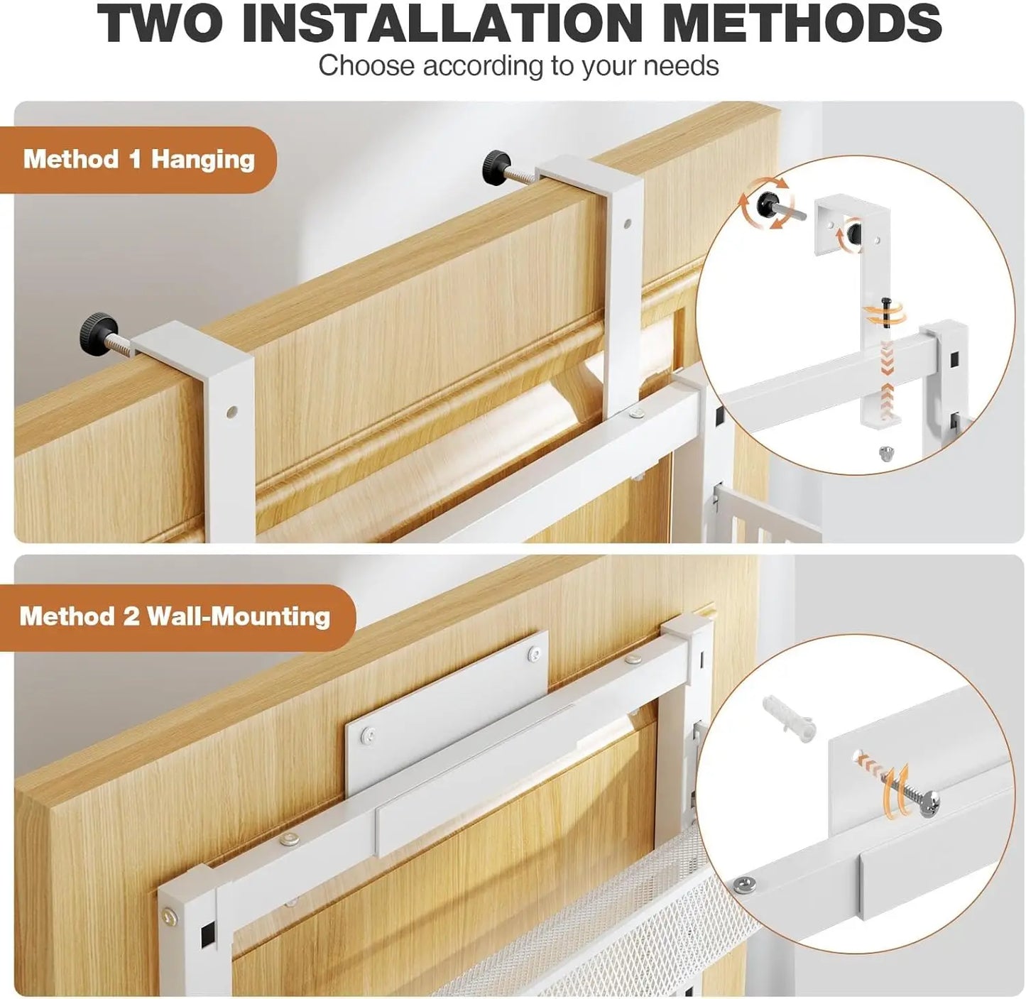 8-Tier Metal Door Organizer, Adjustable Storage Rack