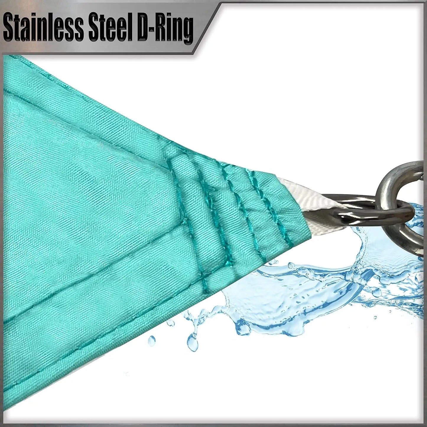 10×20 ft Turquoise Sun Shade Sail – Waterproof UPF50+ Outdoor Canopy for Patio, Backyard & Pool
