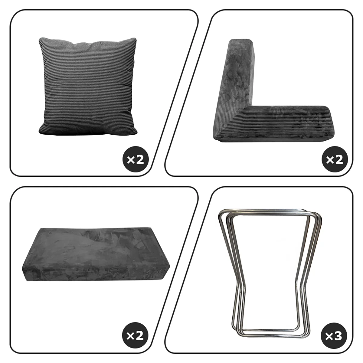 Foldable sofa bed with a removable backrest