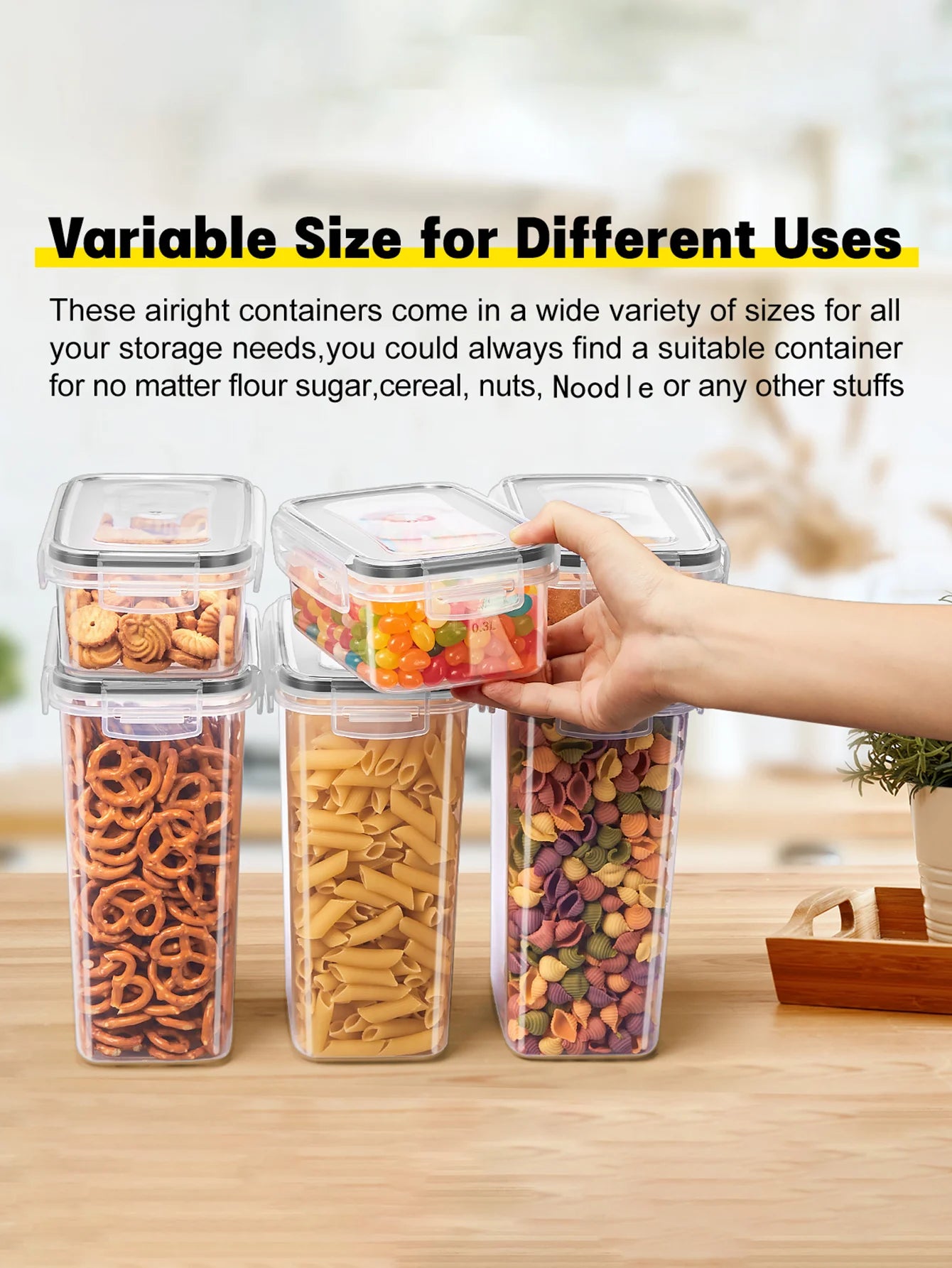 30pcs storage and organization labeled and marked airtight food storage containers and condiment canisters
