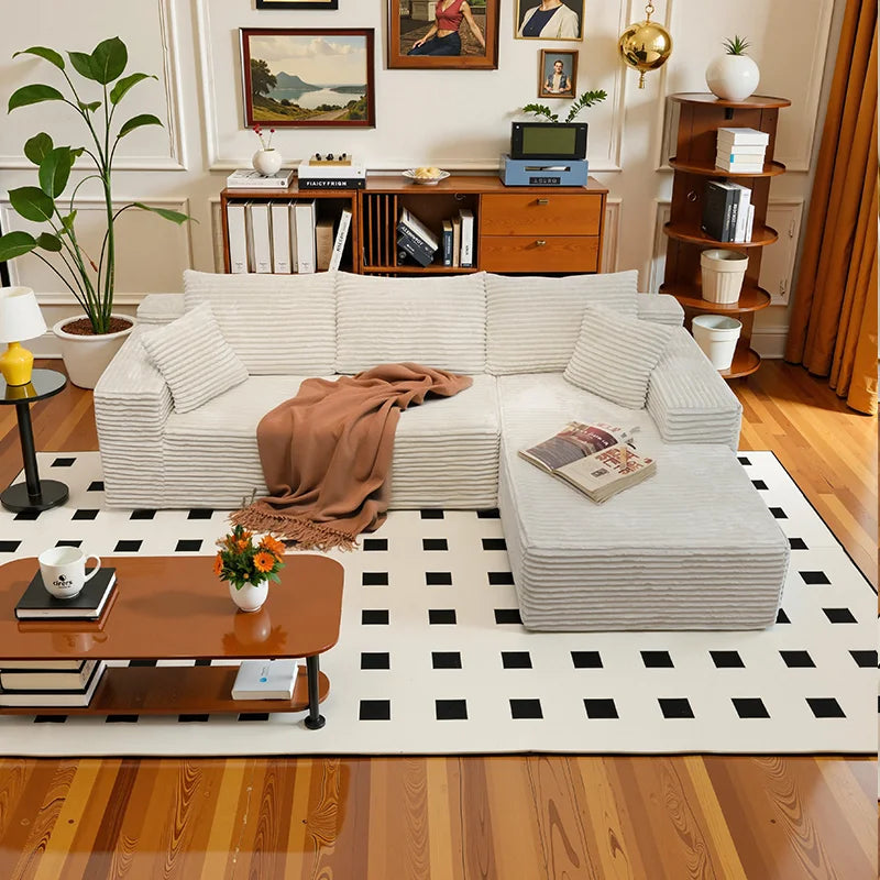 105" L‑Shaped Sofa – Fully Assembled, Ready for Instant Use