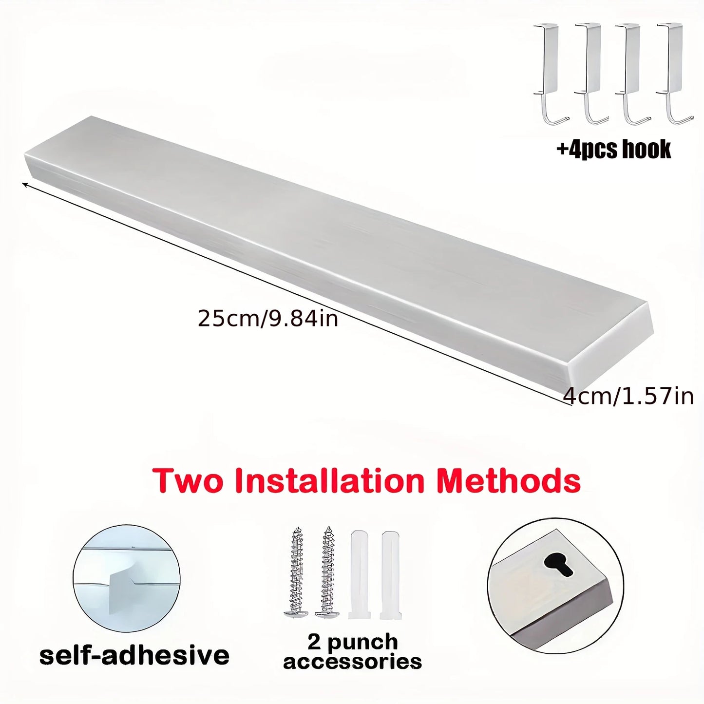 Stainless Steel Knife Stand Magnetic Knife Holder - Wall Block Storage Rack for Knives Kitchen Accessories