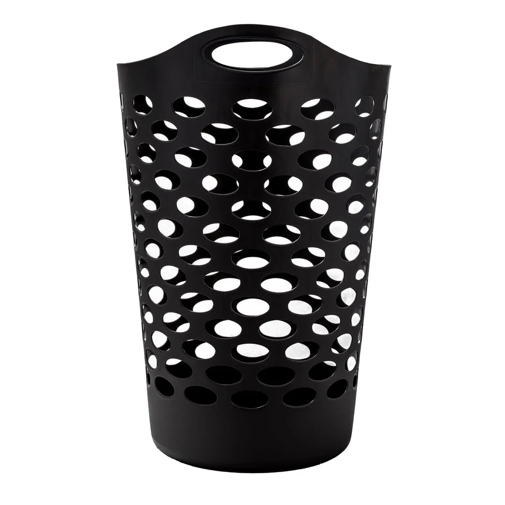 Flexible Laundry Hampers (2‑Pack) – Durable Ventilated Plastic Clothes Organizers with Carry Handles