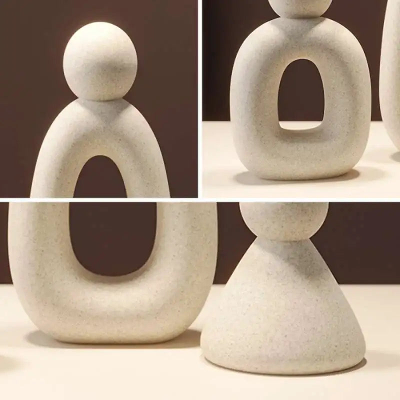Modern Family Sculpture – Hollow Design Figurine for Home, Bedroom & Living Room Décor