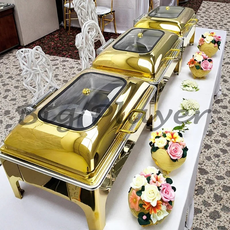 9L Electric Chaffing Plate Food Heater for banquet catering or wedding