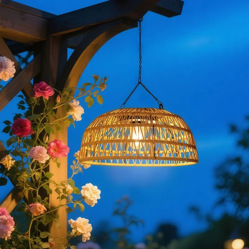 Solar‑Powered Outdoor Pendant Lamp – Modern Hanging Light for Patios & Gardens