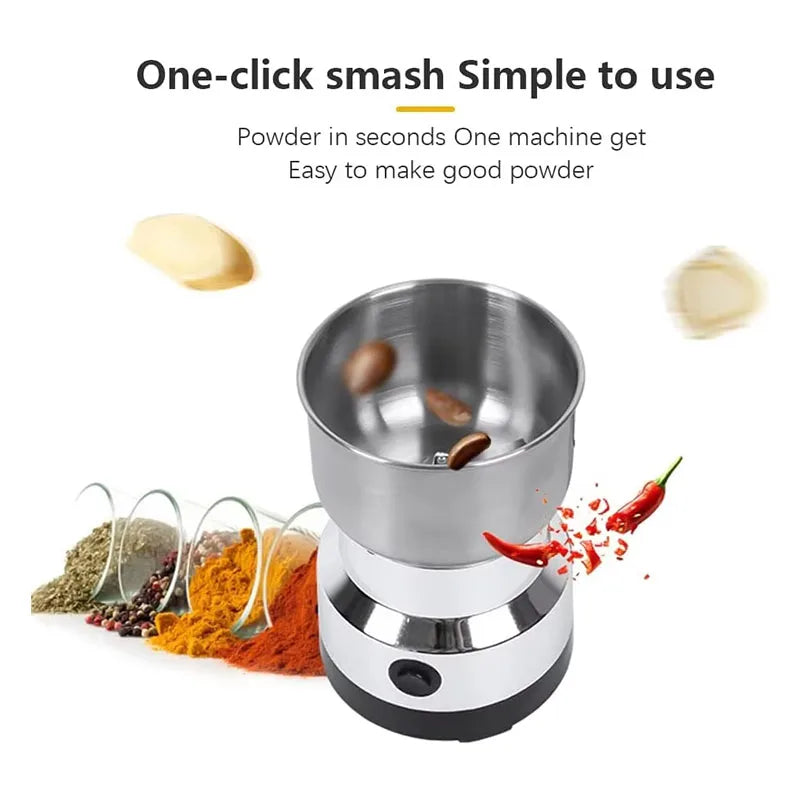 Kitchen Multifunctional 4‑Blade Grain Grinder – Home Electric Coffee & Spice Grinder