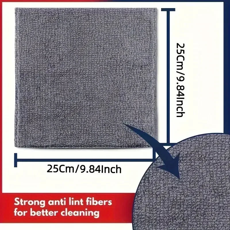 Microfiber Cleaning Cloths, Absorbent, Stain-removing, Reusable