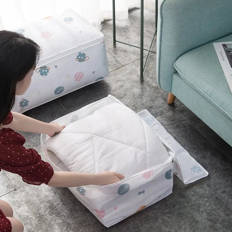 Foldable Storage Bag, For Clothes, Pillows, and  Blanket Storage