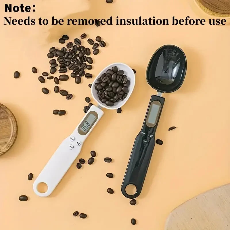 Mini Spoon Digital Kitchen Scale, Electronic LCD Food Scale 0.1-500g