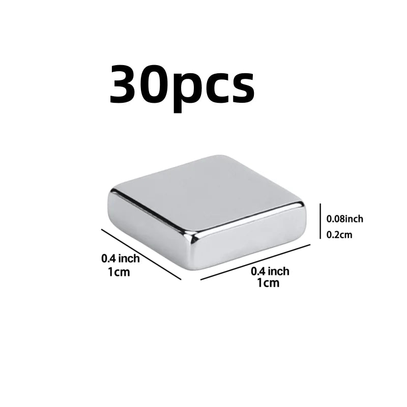 10×10×2 mm Rectangular Magnets – Strong Refrigerator, Whiteboard & DIY Craft Magnets