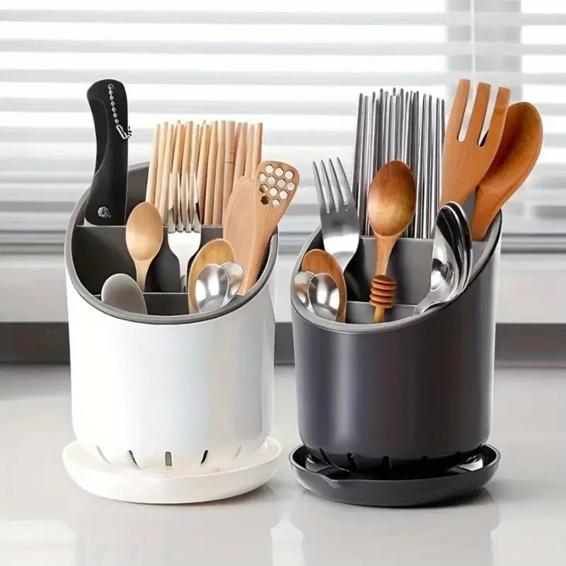 Cutlery Storage Holder – Kitchen Utensil Drying Rack for Countertop Organization