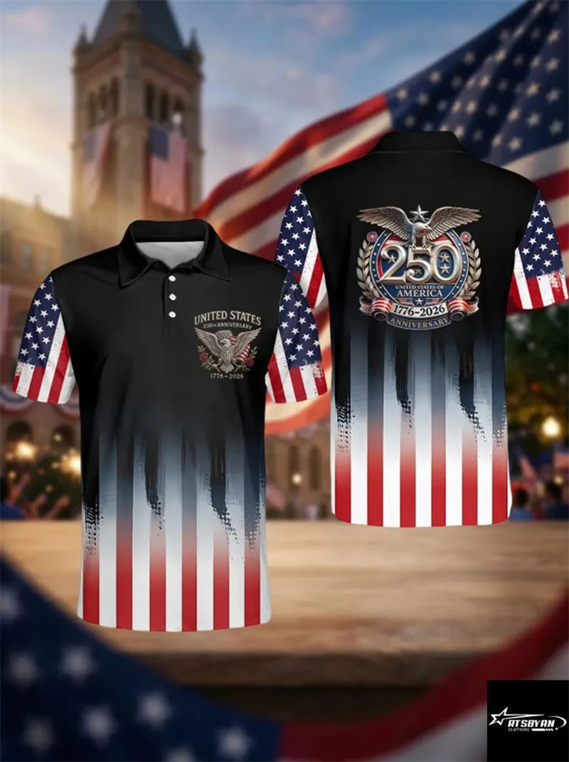 USA 250th Anniversary Men's Polo Shirt