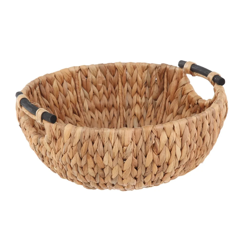 Artisanal Braided Harvest Basin | Coastal Nordic Shallow Basket
