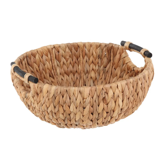 Artisanal Braided Harvest Basin | Coastal Nordic Shallow Basket