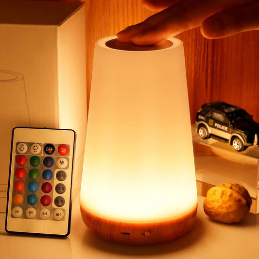 13 Color Changing Night Light, Remote Control or Touch, USB Rechargeable, Dimmable