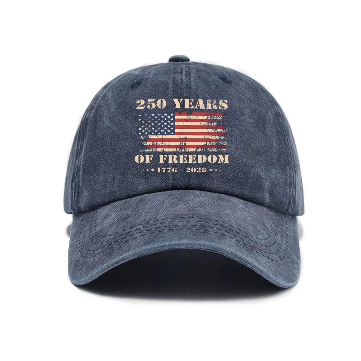 USA 250th Anniversary Cap Washed Print - Unisex Adjustable