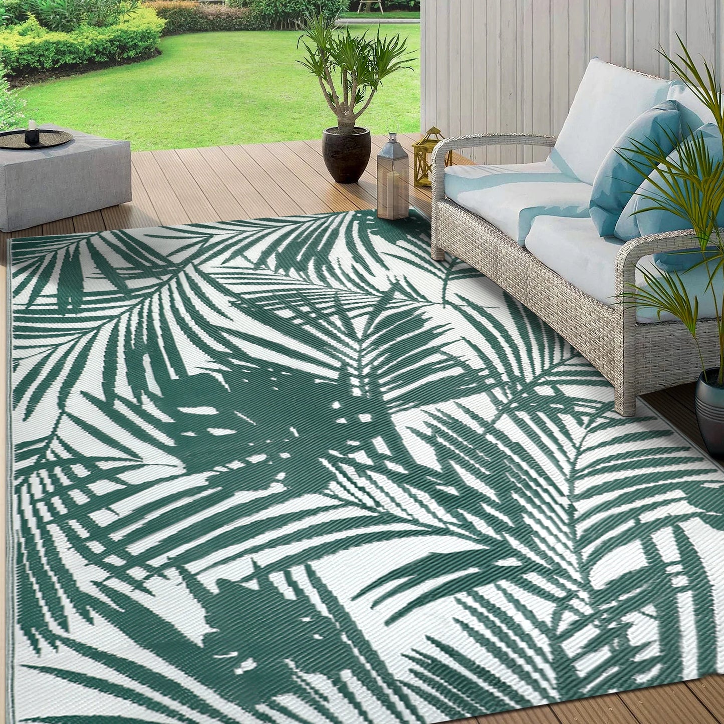 9‘x12' Outdoor Rug Waterproof, for  Indoor/Outdoor