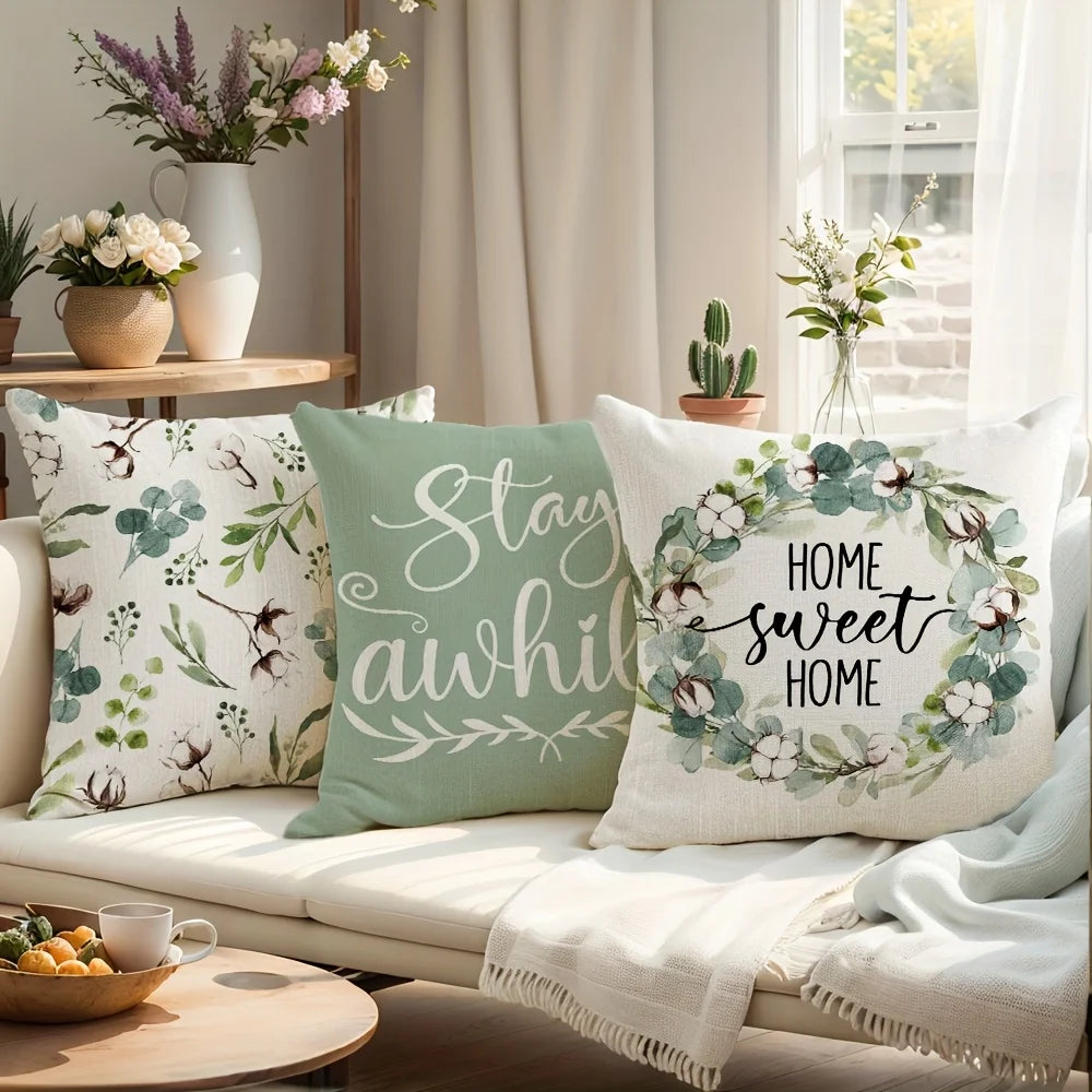 Floral Pillow Case Covers – Decorative Cushion Covers for Sofa & Bedroom