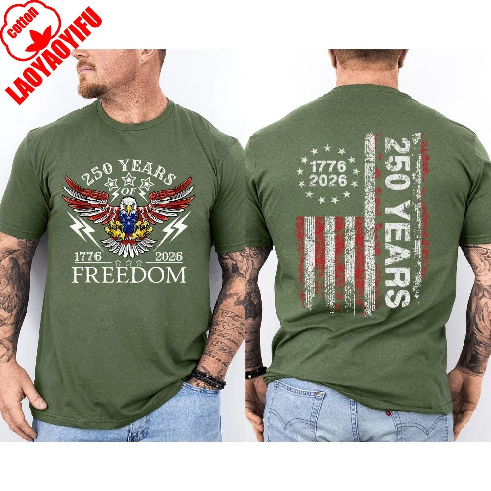 America 250th Years Anniversary Unisex  T Shirt - 2 Sided
