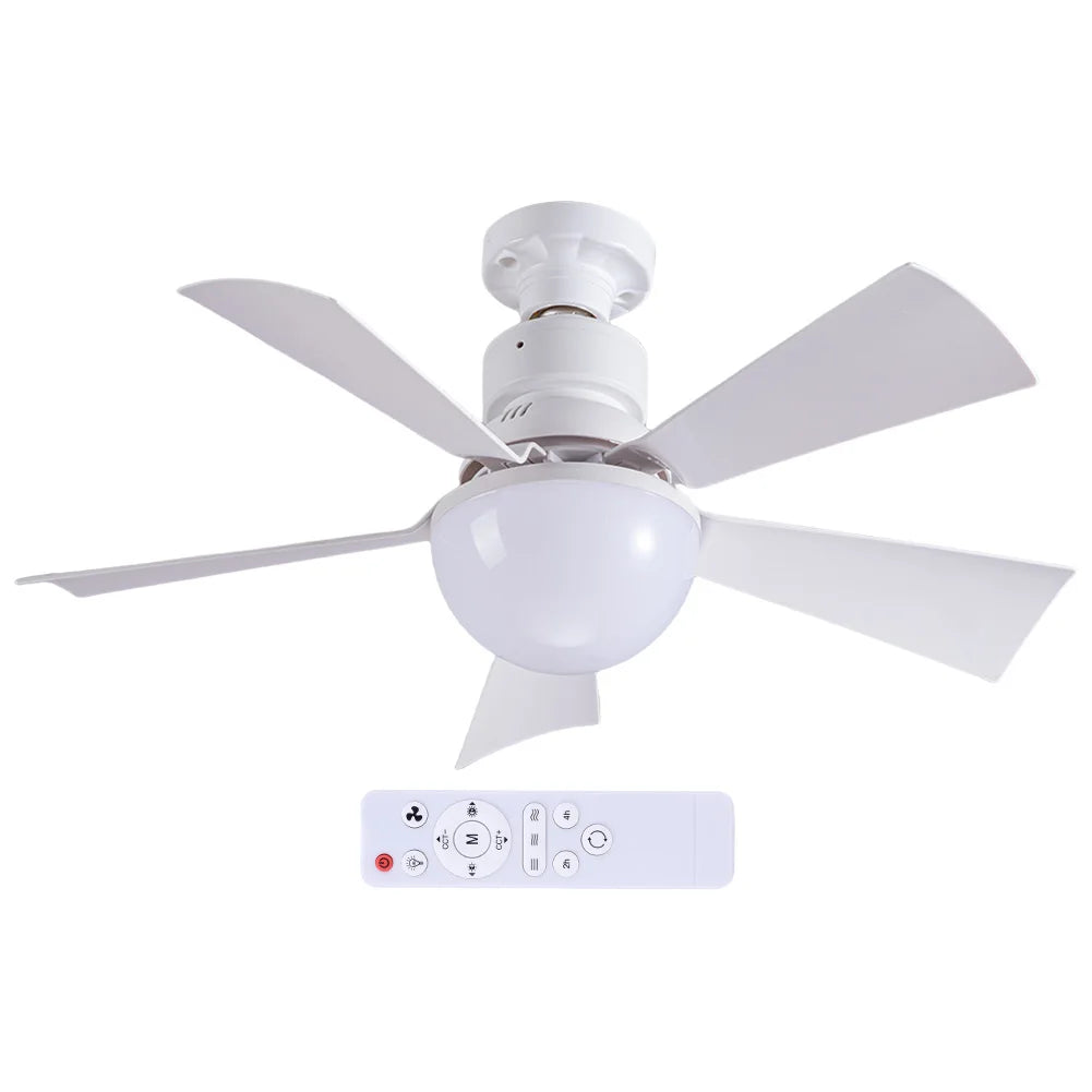 Ceiling Fans Lamp with Remote Control, Decorative Ceiling Fanlight, 3 Speeds, Adjustable Chandelier Fan Lamp