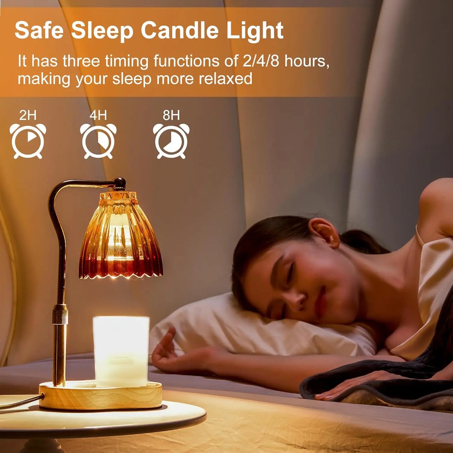 Candle Warmer Lamp for Jar Candles, with Timer, Dimmable